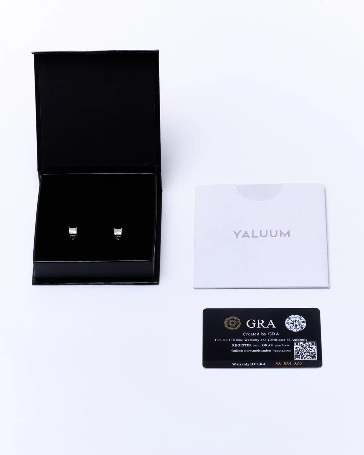 6MM Square Moissanite Earrings