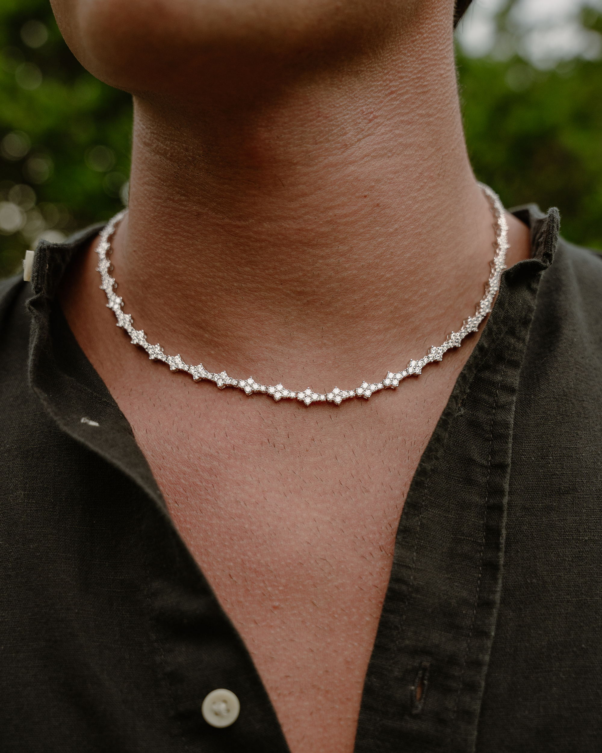 Moissanite Thorn Chain