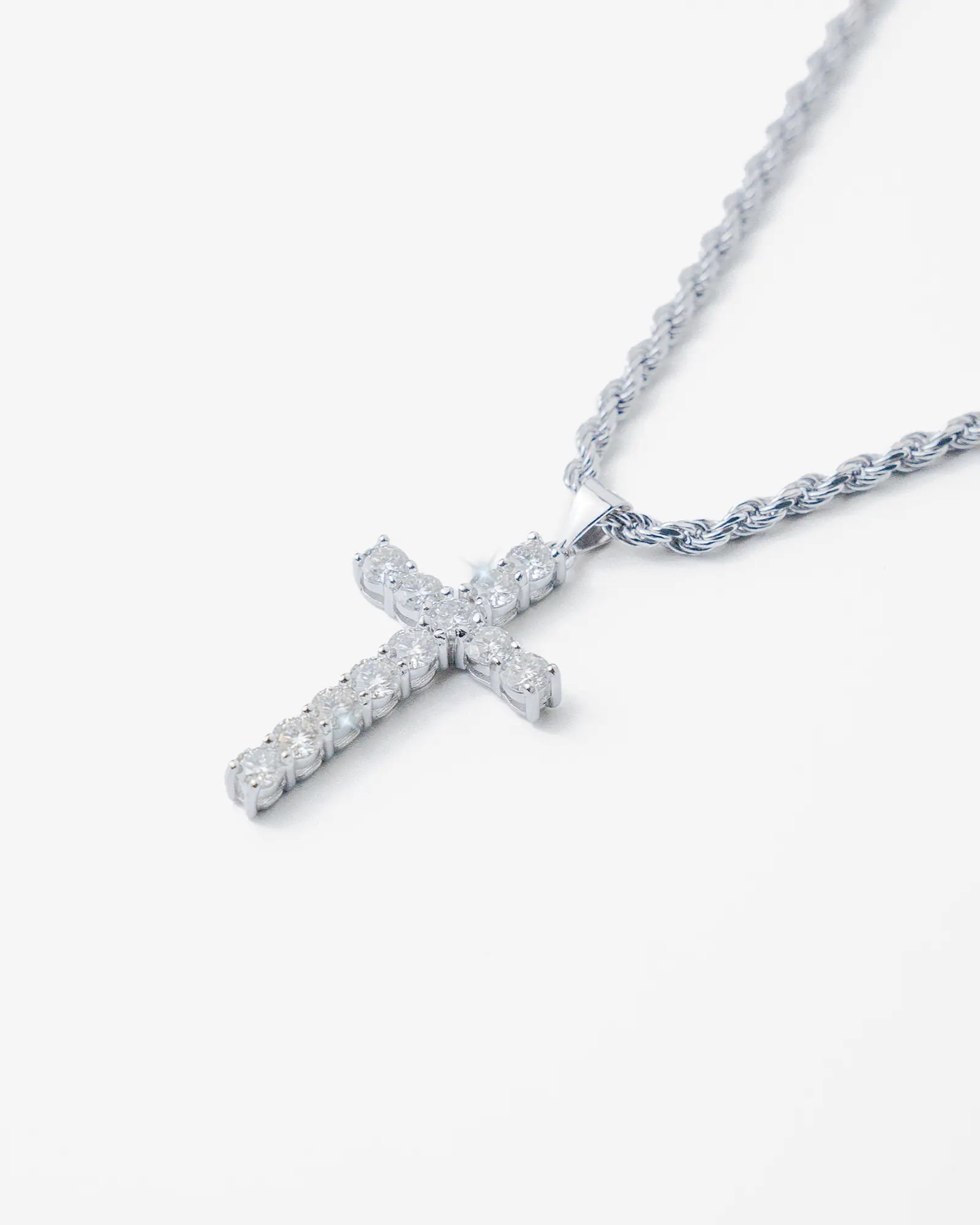 Moissanite Iced Cross Pendant