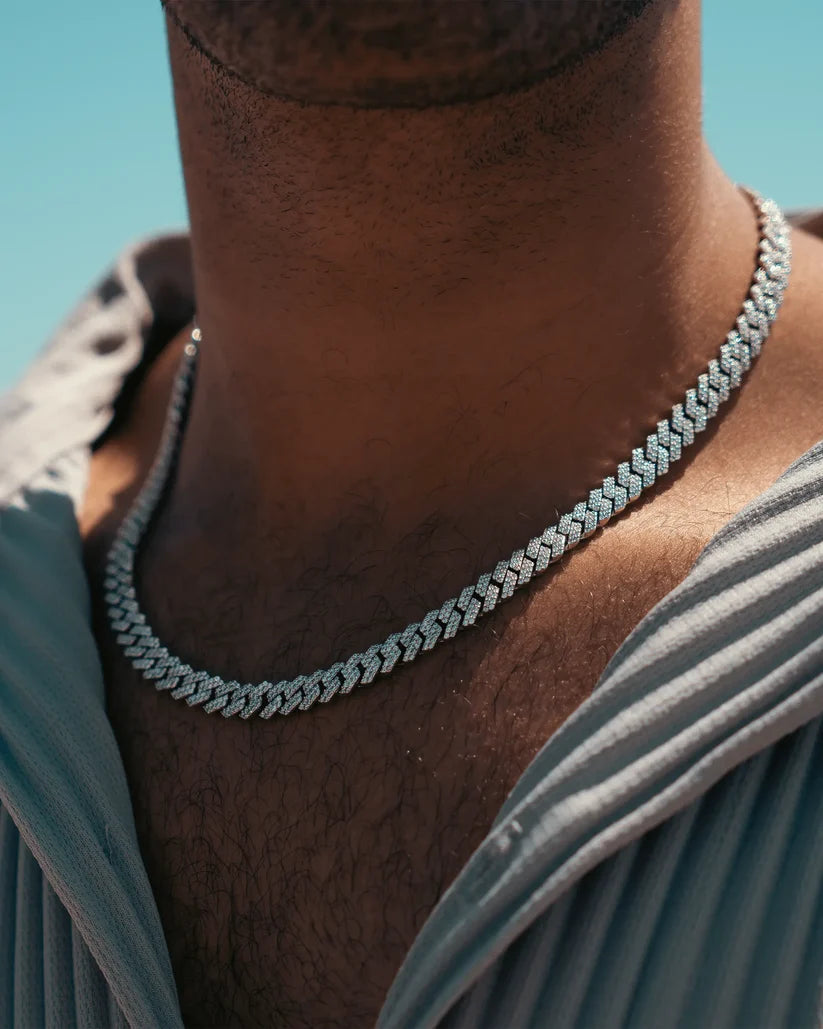 8MM Moissanite Prong Chain