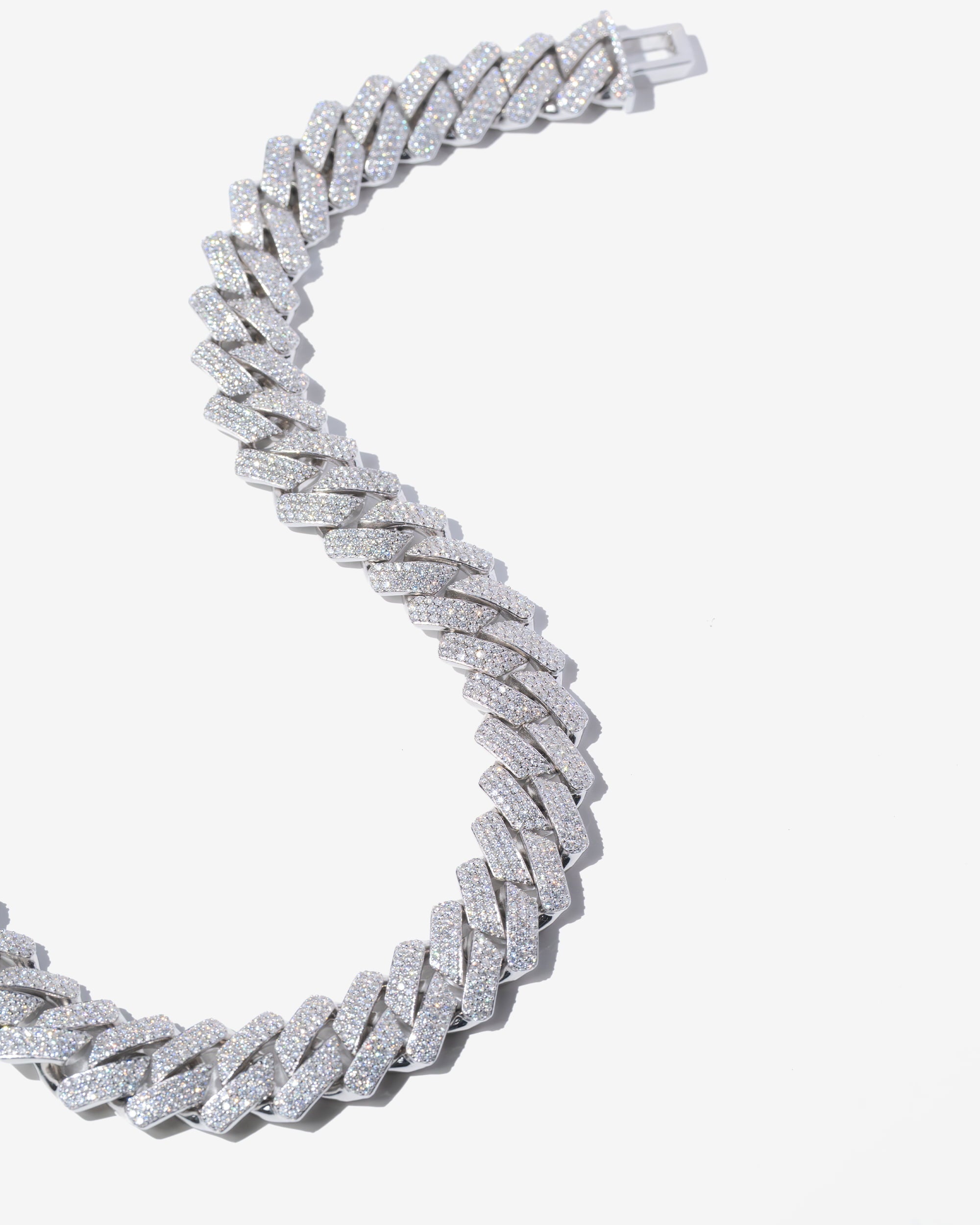 20MM Moissanite Prong Link Chain